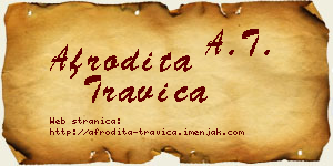 Afrodita Travica vizit kartica